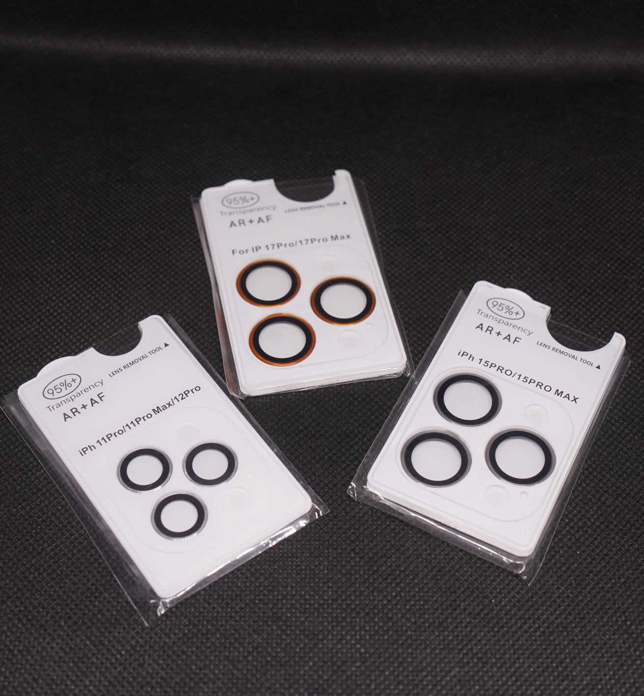 AR (Anti-Reflective) and AF (Anti-Fingerprint) camera protection lenses