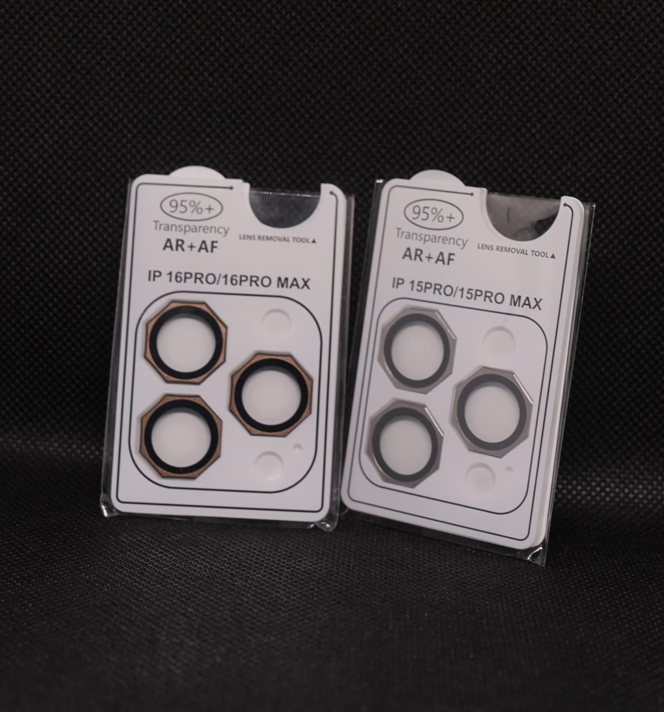 Hexagon shape AR (Anti-Reflective) and AF (Anti-Fingerprint) technical coatings.camera lenses