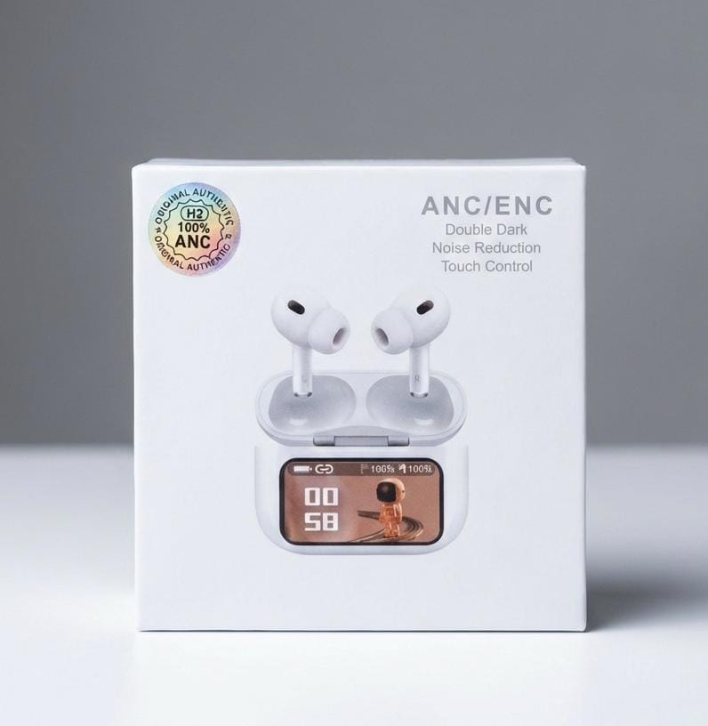 Pro 2 Display Air Buds | Smart Touch Case & Hi-Fi Audio